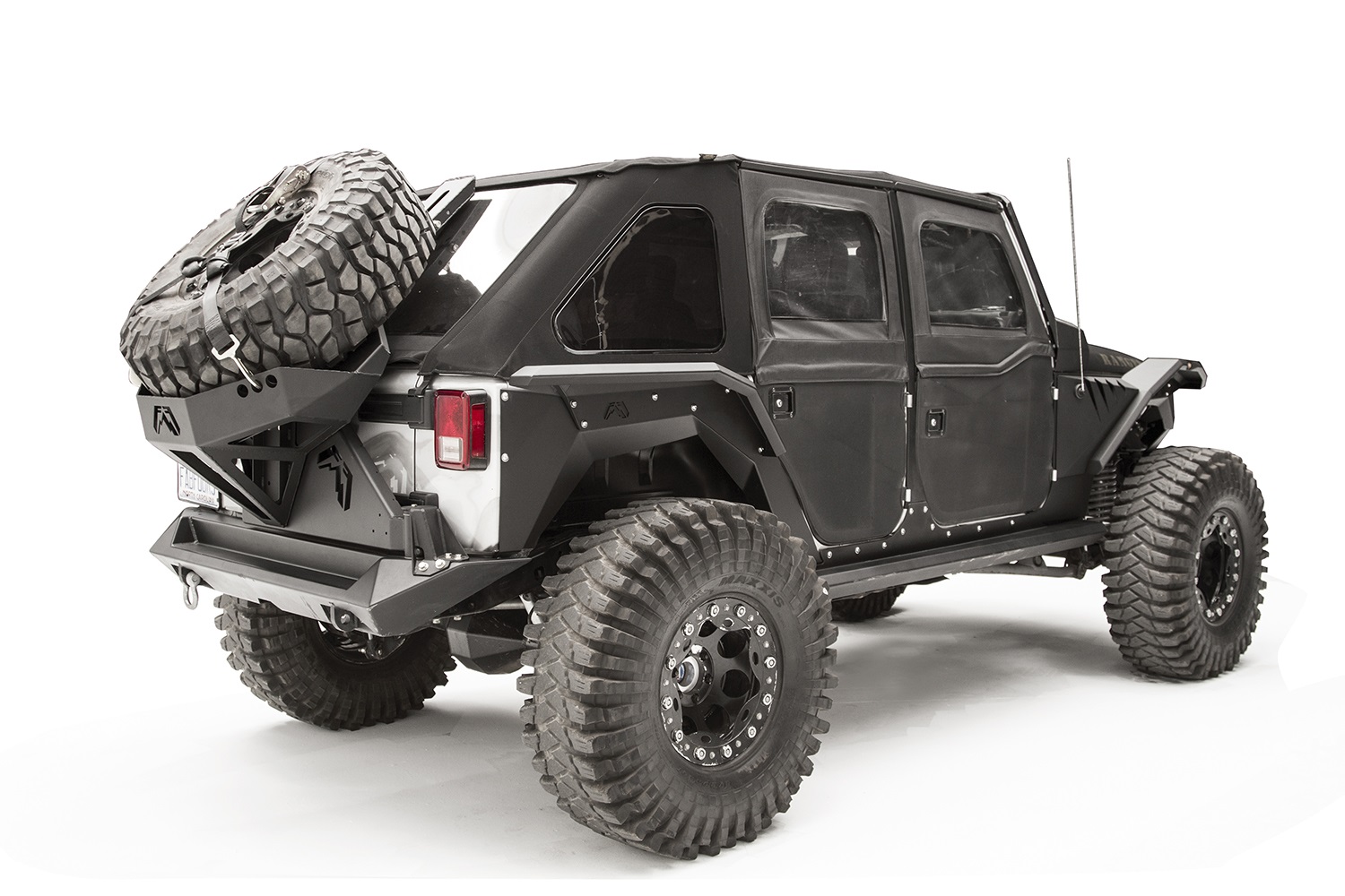 Fab Fours JK1005-1 - Fender Flare; Rear; Pair; Powdercoated; Fab Fours JK1005-1 - Fender Flare; Rear; Pair; Powdercoated;
