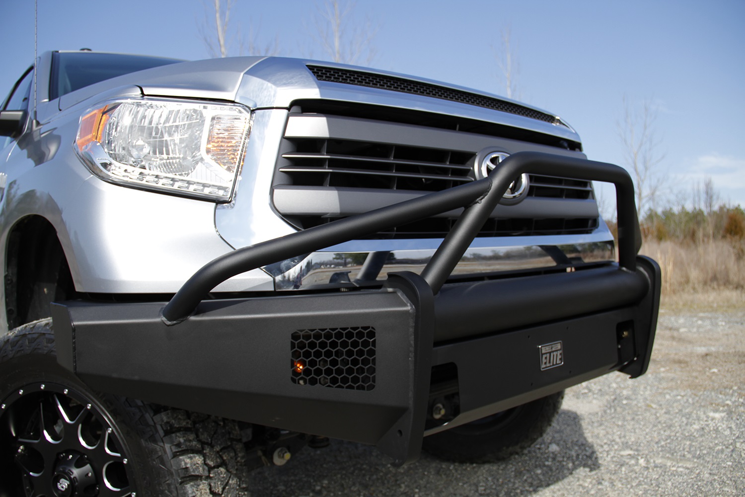 Fab Fours TT14-R2862-1 - Elite Front Bumper; 2 Stage Black Powder Coated; w/Pre-Runner Grill Guard And Tow Hooks; Fab Fours TT14-R2862-1 - Elite Front Bumper; 2 Stage Black Powder Coated; w/Pre-Runner Grill Guard And Tow Hooks;