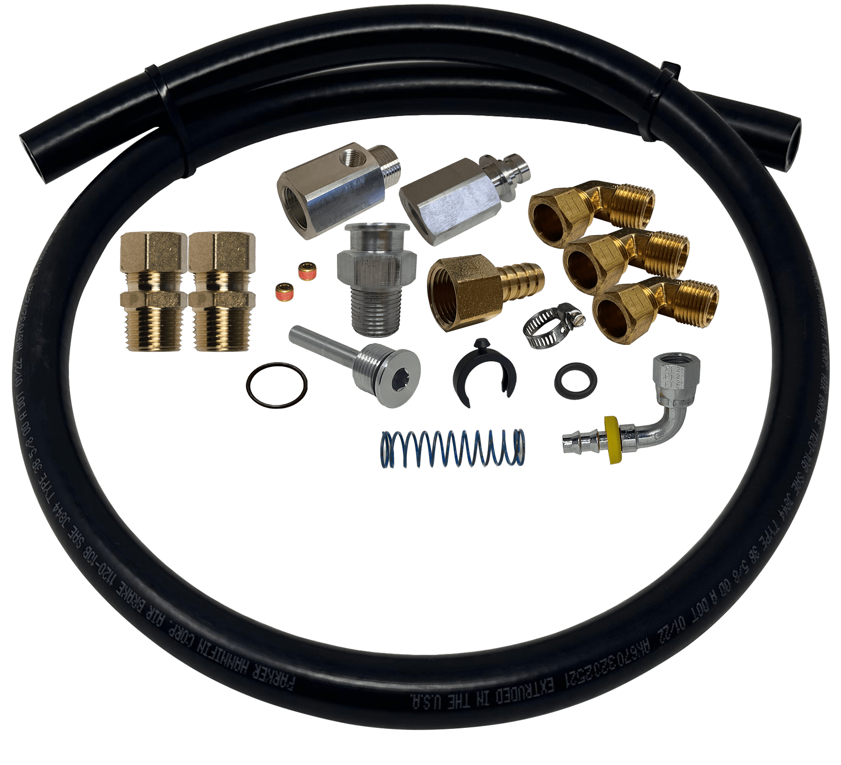 FASS PAK2001 - PACCAR Fuel Line Adapter Kit for Trucks without Frame Mounted Water Separator