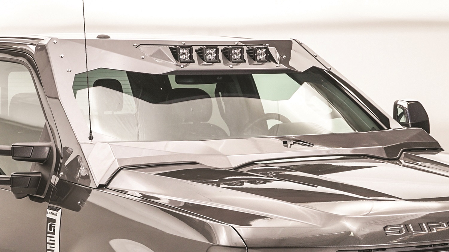Fab Fours VC4101-1 - ViCowl Light Insert; 2 Stage Black Powder Coated; Light Bar Insert; For use w/ViCowl; Fab Fours VC4101-1 - ViCowl Light Insert; 2 Stage Black Powder Coated; Light Bar Insert; For use w/ViCowl;