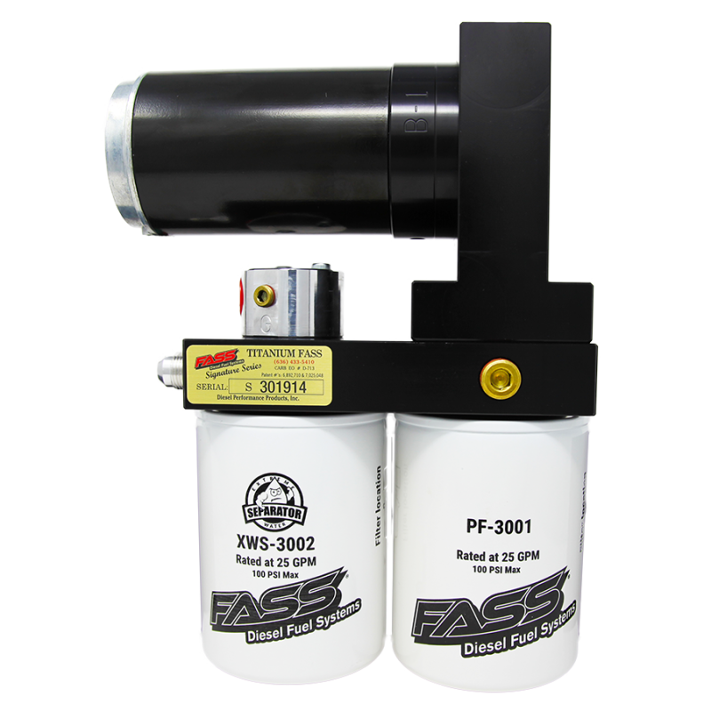 FASS TSUIM165G - Class 8 165gph/16-18psi Titanium Signature Series Fuel Air Separation System TS UIM 165G