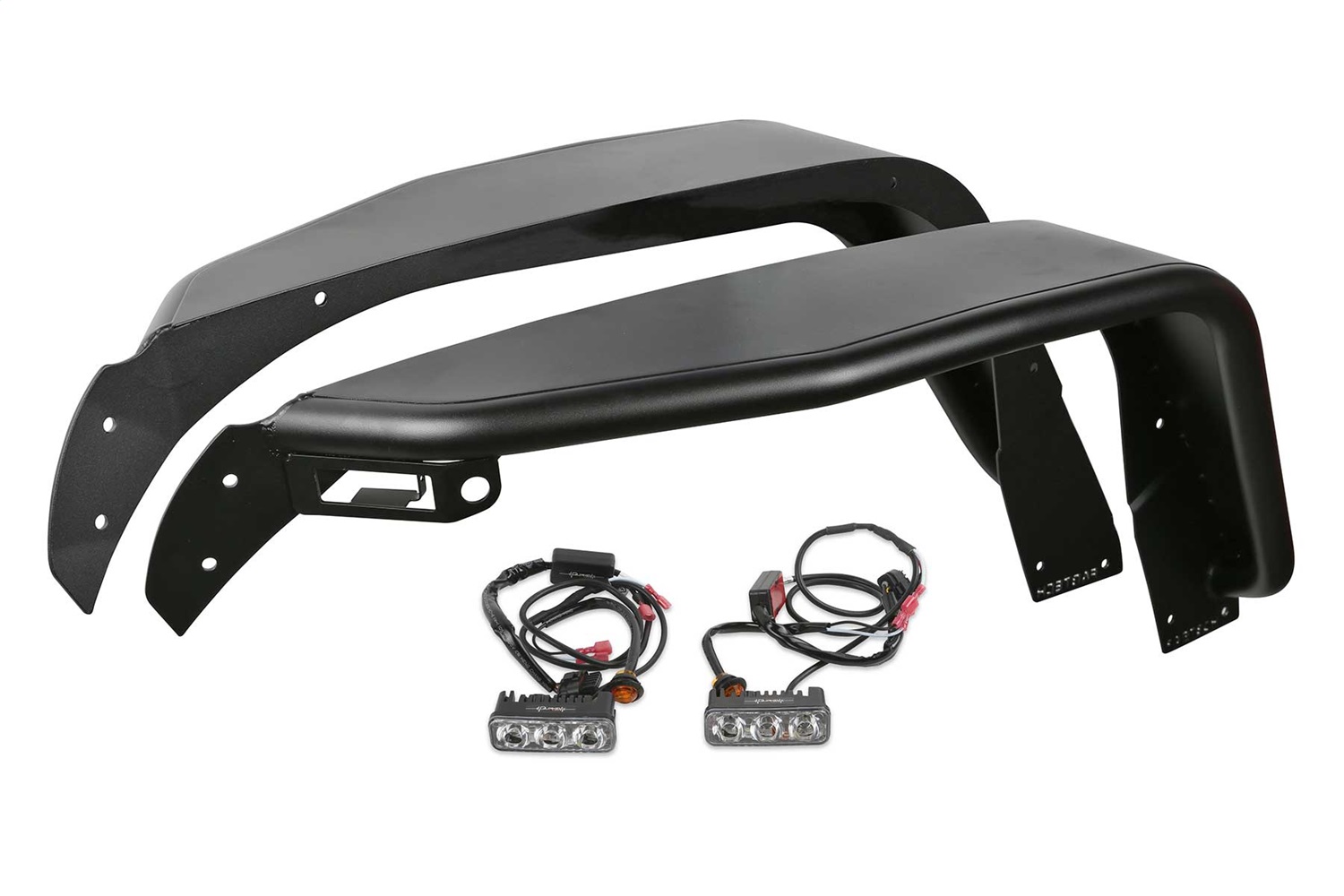 Fabtech FTS24212 - 18-21 Jeep JL 4WD Front Steel Tube Fenders