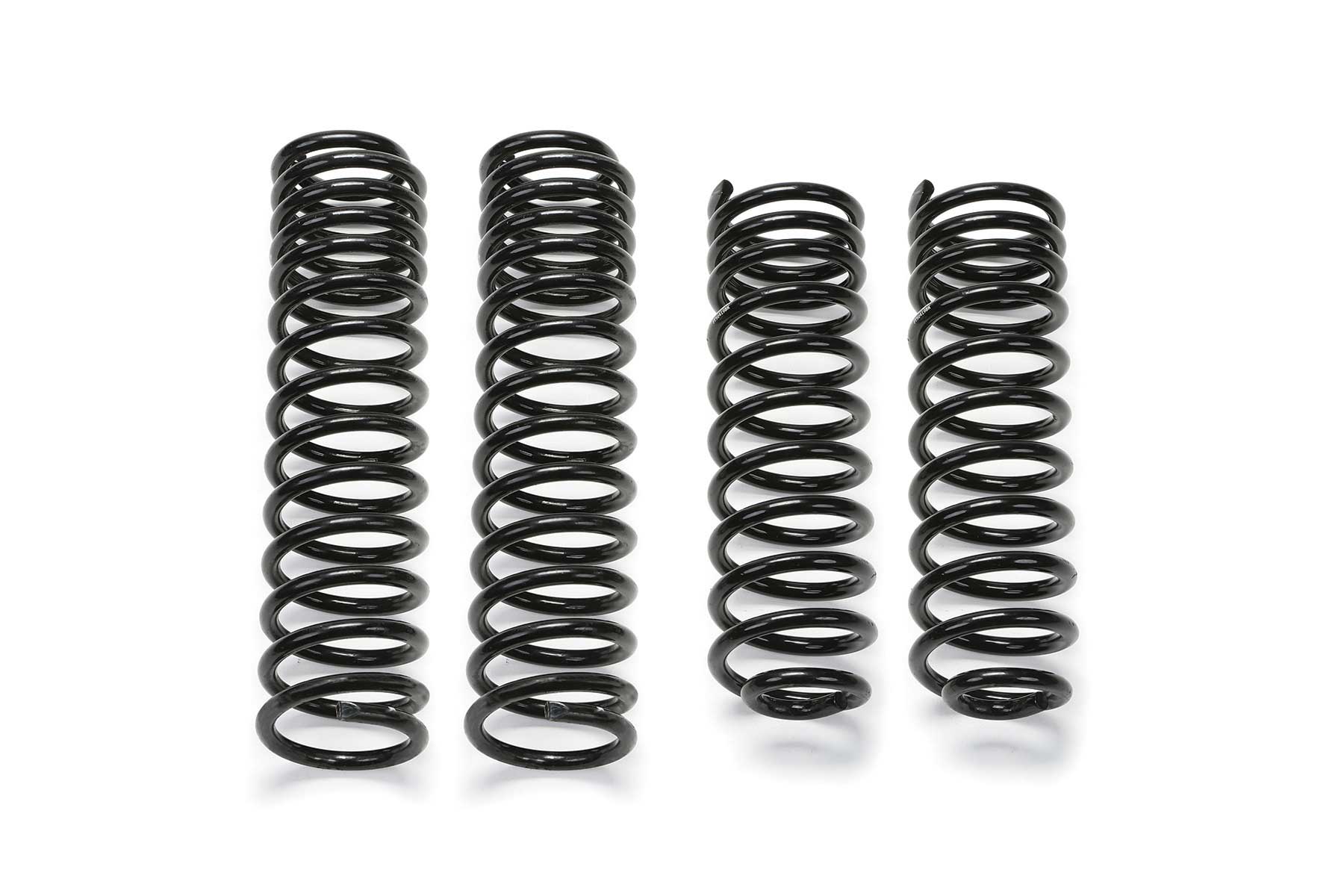 Fabtech FTS24143 - 07-18 Jeep JK 4WD 2-Door 5in Front & Rear Long Travel Coil Spring Kit
