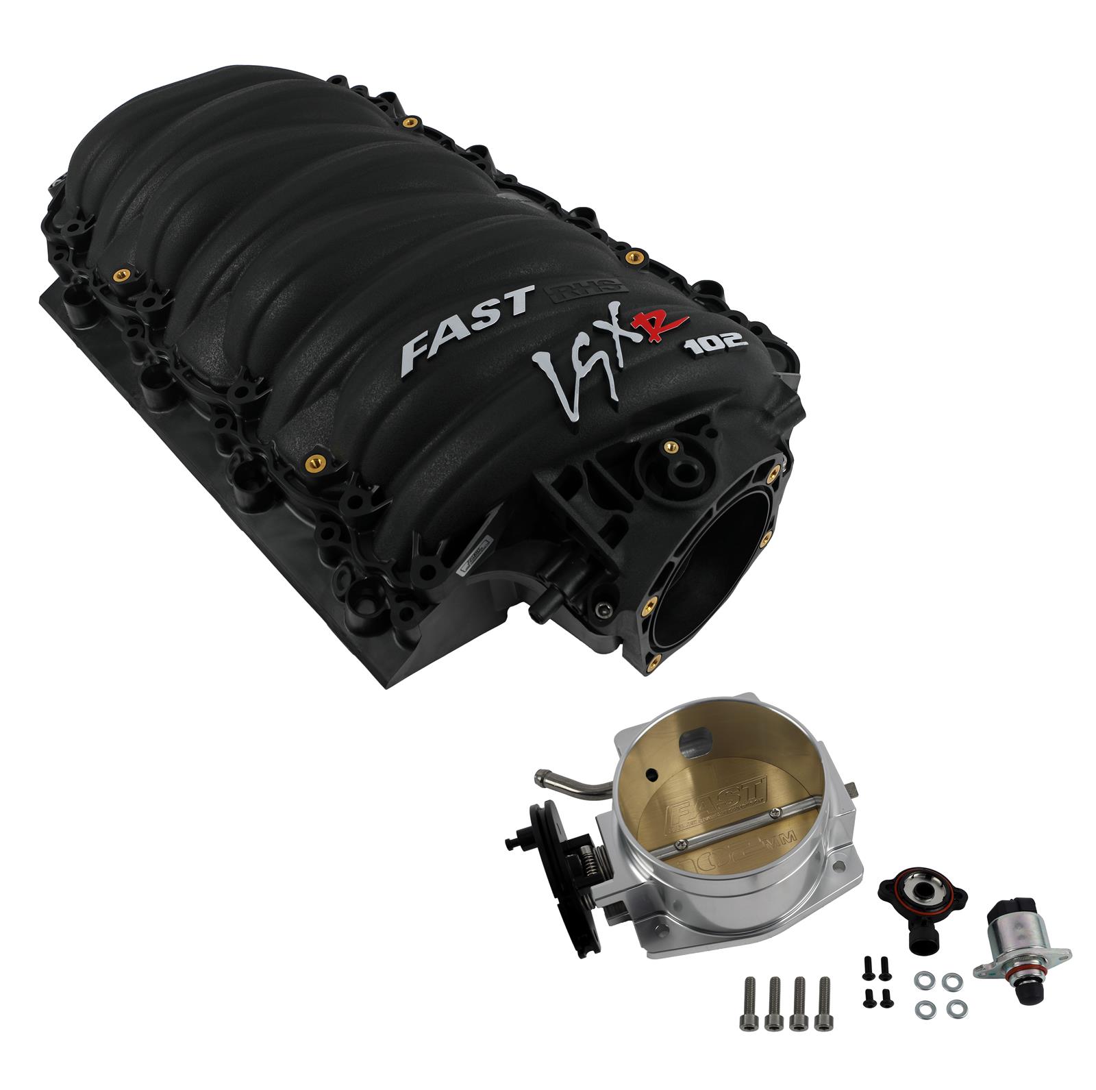 FAST 146302B-KIT - LSXR Manifold 102MM LS1/2/6 Intake Manifold Kit - Black