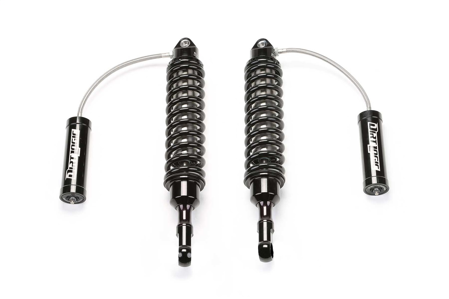 Fabtech FTS26054 - 05-14 Toyota Tacoma 2WD/4WD 6 Lug 3in Front Dirt Logic 2.5 Reservoir Coilovers - Pair