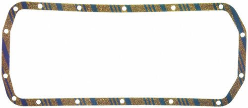 FEL-PRO OS 12992 C - Oil Pan Gasket - 1-Piece - Cork / Rubber - Buick / Oldsmobile / Pontiac V8 - Each