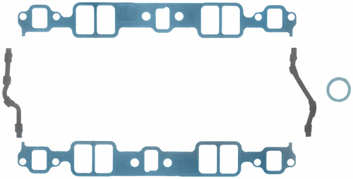 FEL-PRO MS 9617 - Intake Manifold Gasket - 1.229 x 1.985 in Rectangular Port - Steel Core Laminate - Small Block Chevy - Kit