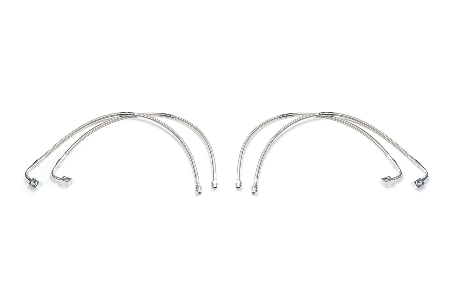 Fabtech FTS94061 - 07-18 Jeep JK 4WD Front & Rear Extended Brake Line Kit