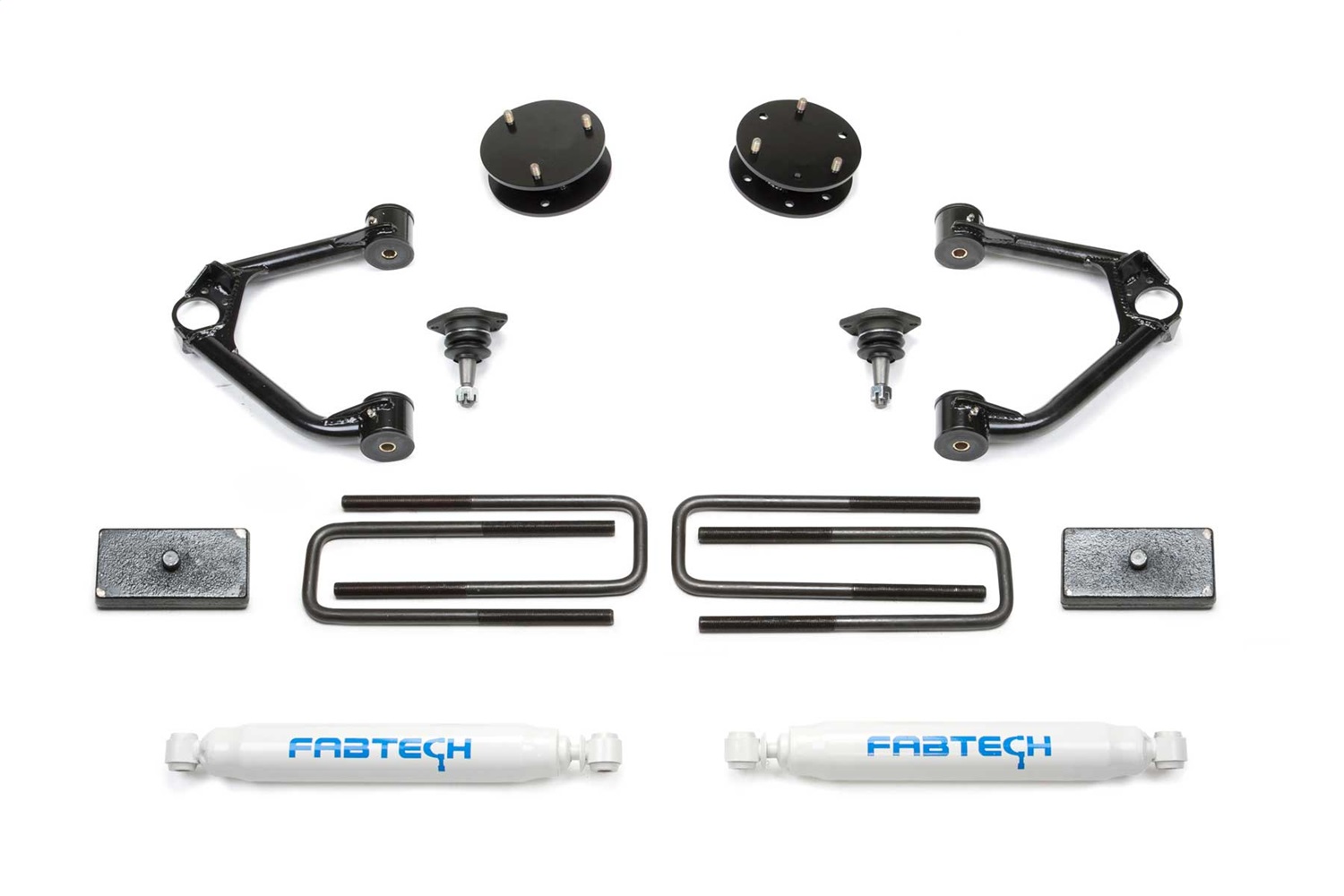 Fabtech K1126 - 19-21 GM C/K1500 P/U 3in Budget Sys w/Perf Shks