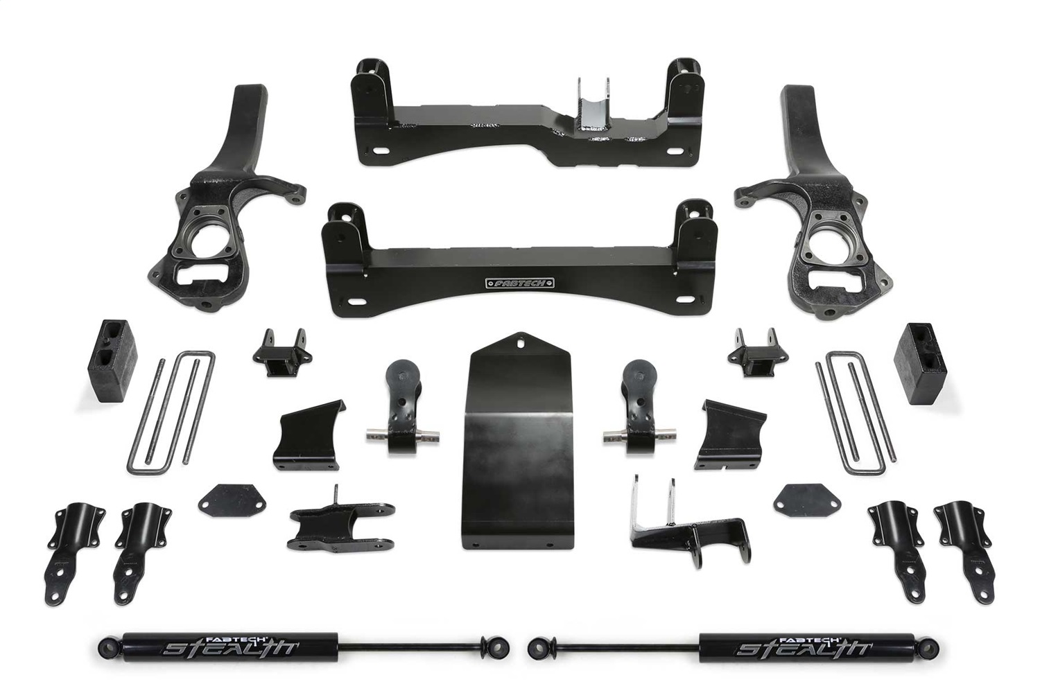 Fabtech K1136M - 19-20 GM C/K1500 P/U w/Trail Boss/At4 Pkg 4in Basic Sys w/Stealth