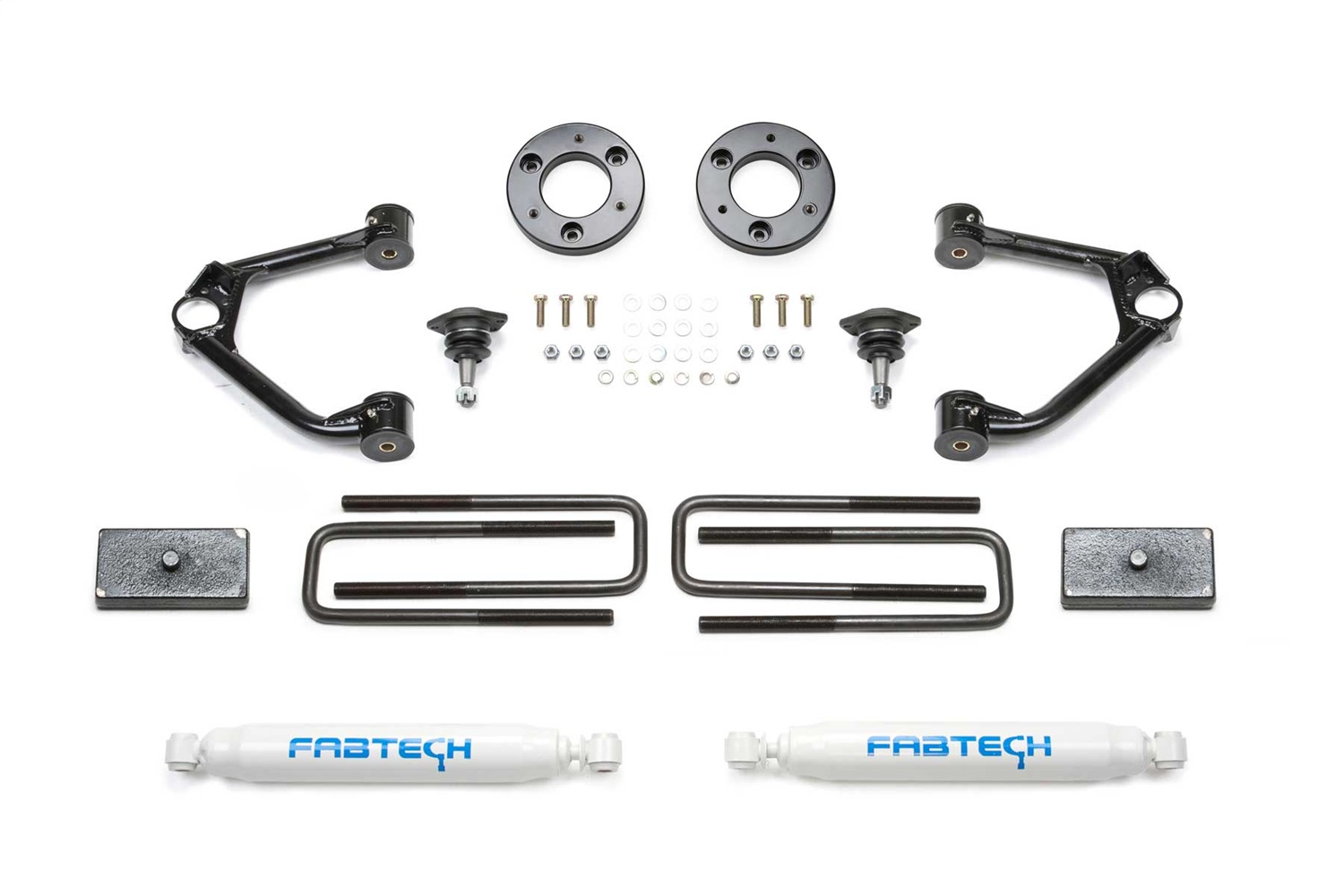 Fabtech K1152 - 19-20 GM K1500 P/U w/Trail Boss/At4 Pkg 1.5in Budget Sys w/Perf Shks