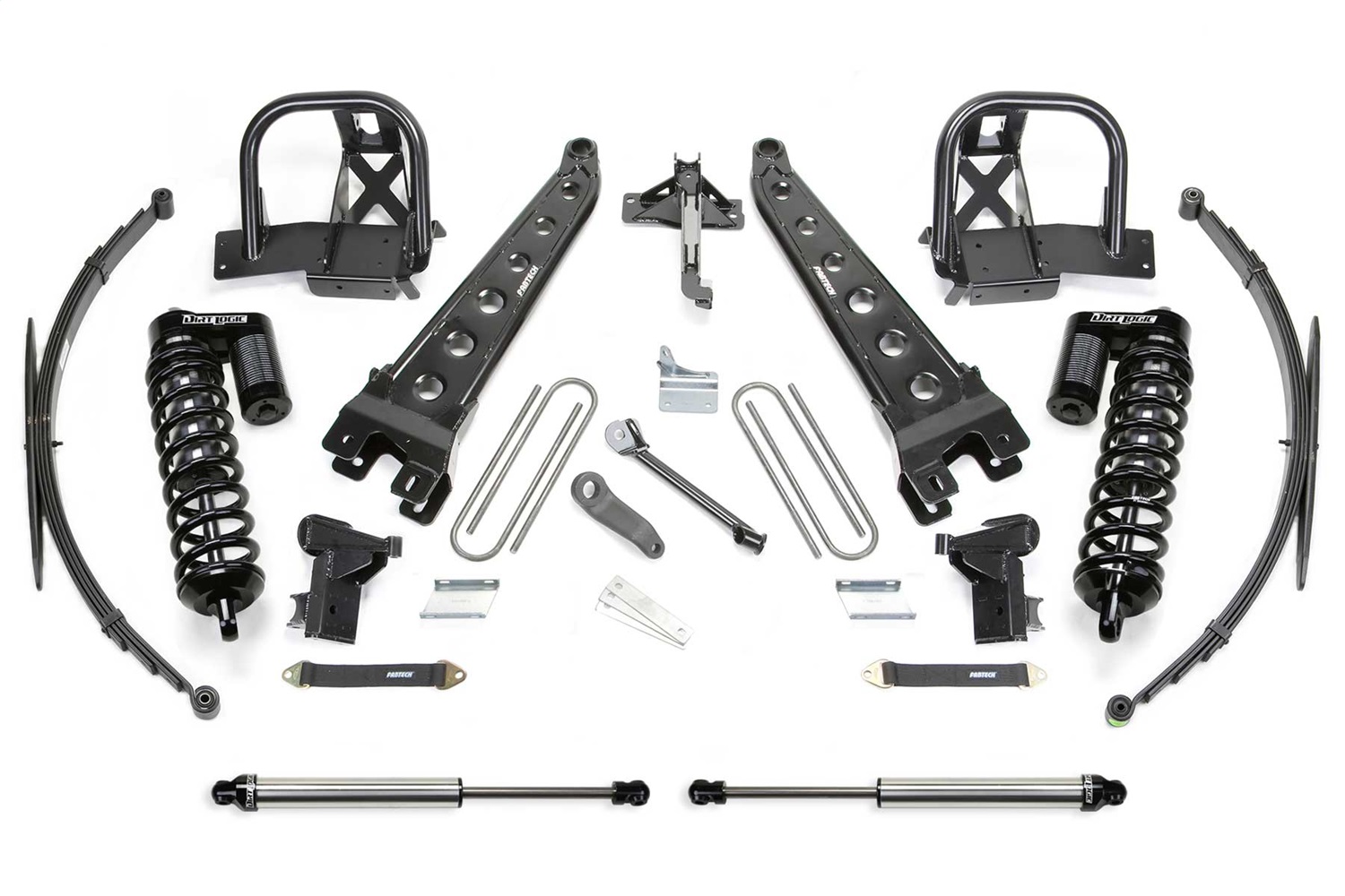 Fabtech K2066DL - 08-10 Ford F250/350 4WD 8in Rad Arm Sys w/Dlss 4.0 C/O& Rr Dlss