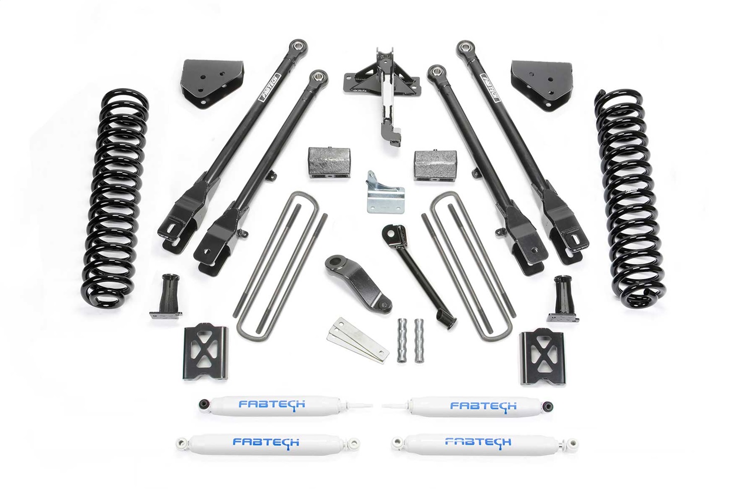 Fabtech K20131 - 05-07 Ford F250 4WD w/Factory Overload 6in 4Link Sys w/Coils & Perf Shks Fabtech K20131 - 05-07 Ford F250 4WD w/Factory Overload 6in 4Link Sys w/Coils & Perf Shks