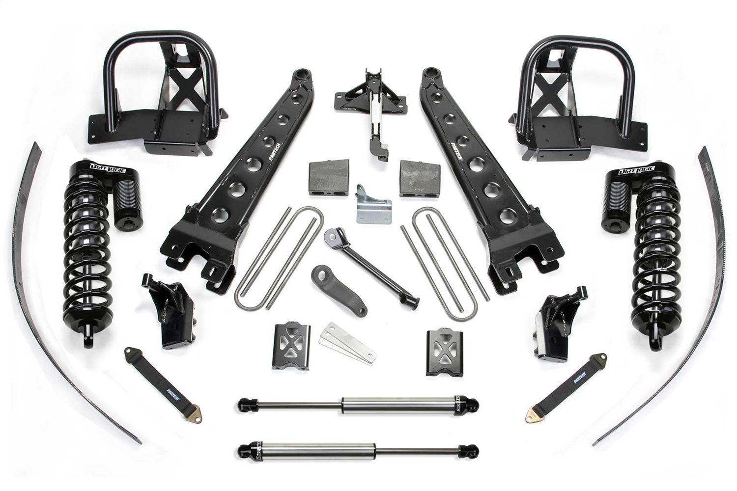 Fabtech K2034DL - 08-10 Ford F250 4WD w/o Factory Overload 8in Rad Arm Sys w/Dlss 4.0 C/O& Rr Dlss Fabtech K2034DL - 08-10 Ford F250 4WD w/o Factory Overload 8in Rad Arm Sys w/Dlss 4.0 C/O& Rr Dlss