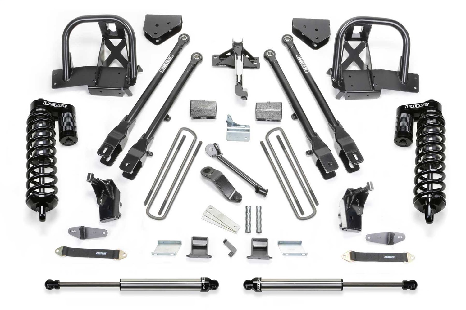 Fabtech K2159DL - 11-13 Ford F450/550 4WD 10 Lug 6in 4Link Sys w/Dlss 4.0 C/O& Rr Dlss
