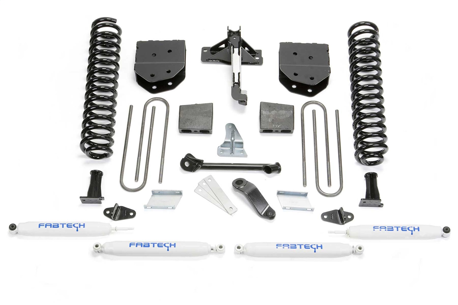 Fabtech K2155 - 11-13 Ford F450/550 4WD 10 Lug 6in Basic Sys w/Perf Shks