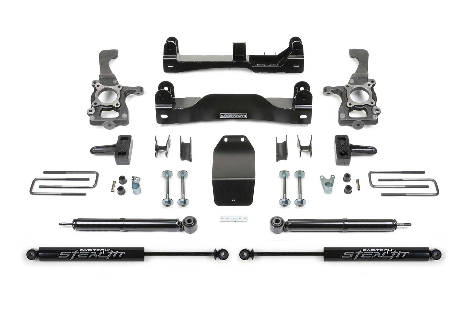 Fabtech K2209M - 2014 Ford F150 4WD 4in Basic Sys w/Rr Stealth