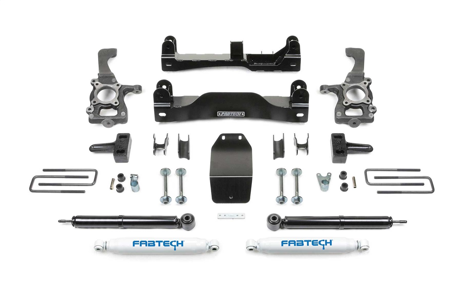 Fabtech K2209 - 2014 Ford F150 4WD 4in Basic Sys w/Rr Perf Shks