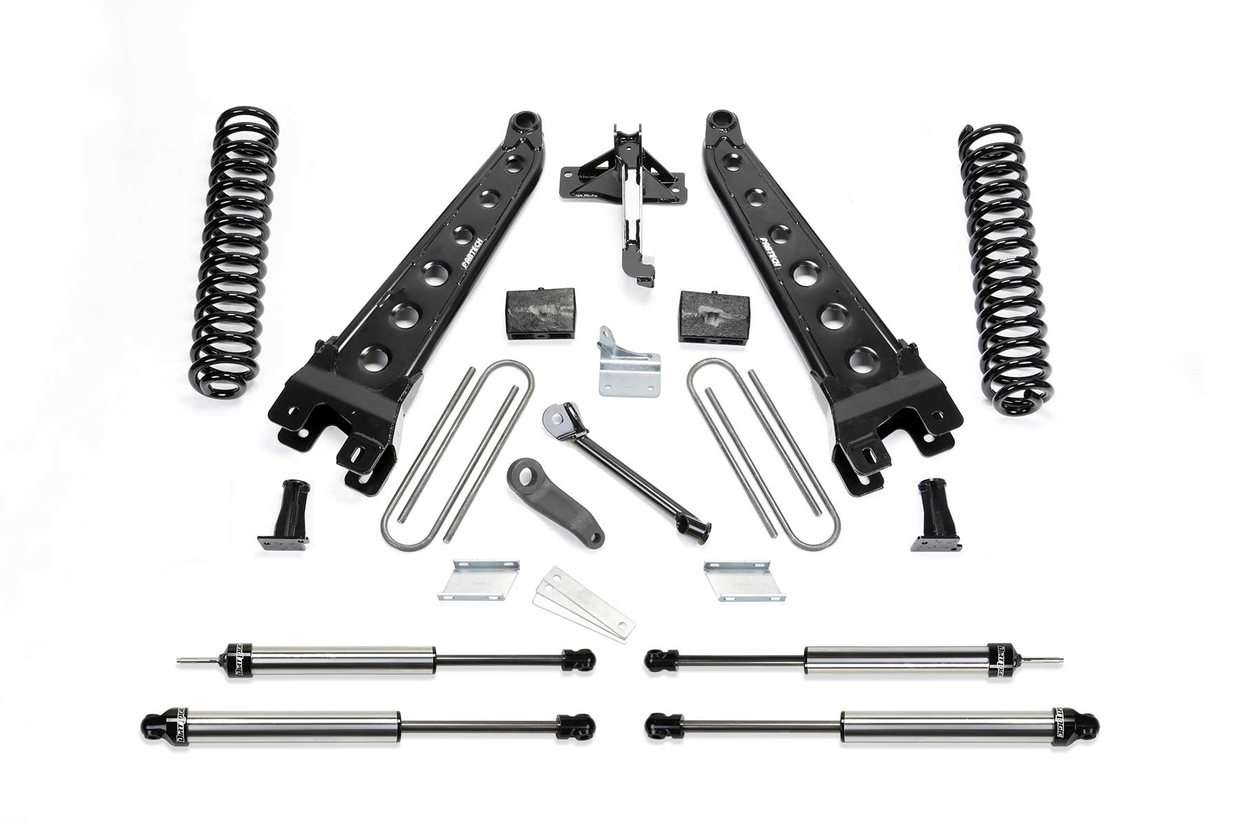 Fabtech K2211DL - 08-16 Ford F250/F350 4WD 4in Rad Arm Sys w/Coils & Dlss Shks