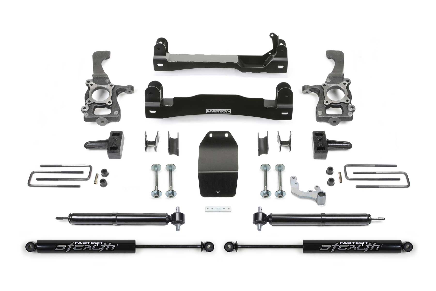 Fabtech K2193M - 15-20 Ford F150 4WD 4in Basic Sys w/Rr Stealth