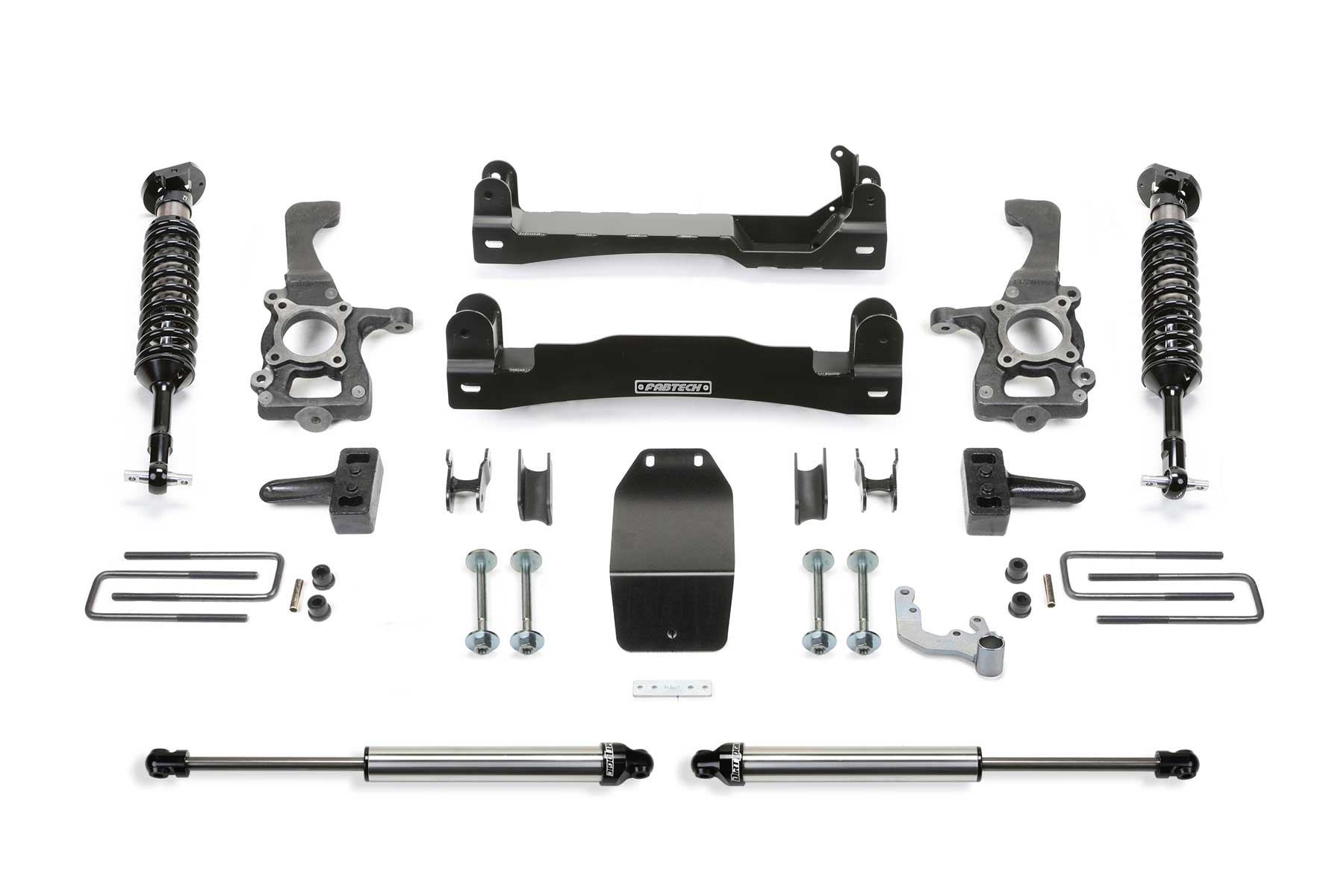 Fabtech K2193DL - 15-20 Ford F150 4WD 4in Perf Sys w/Dlss 2.5 C/O & Rr Dlss
