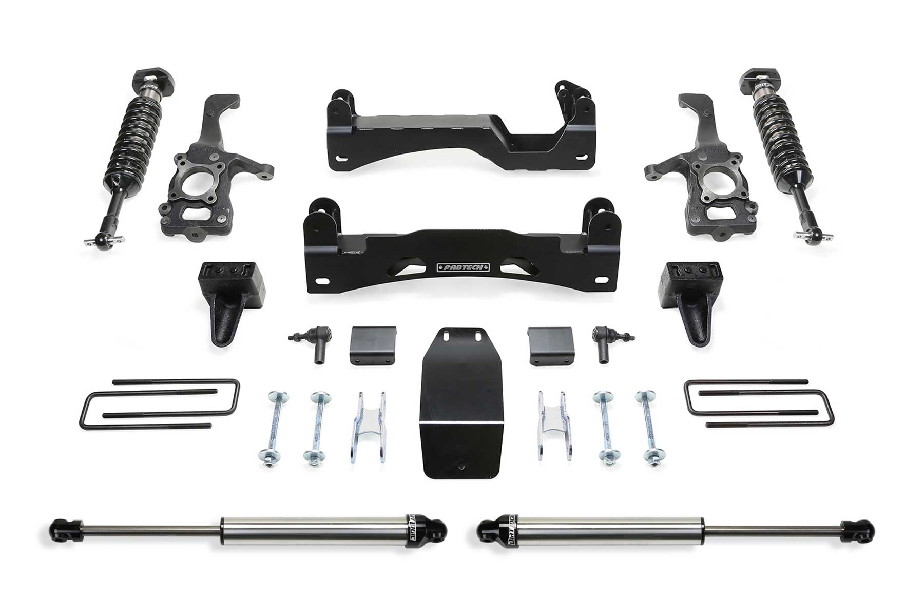 Fabtech K2195DL - 15-20 Ford F150 4WD 6in Perf Sys w/Dlss 2.5 C/O & Rr Dlss