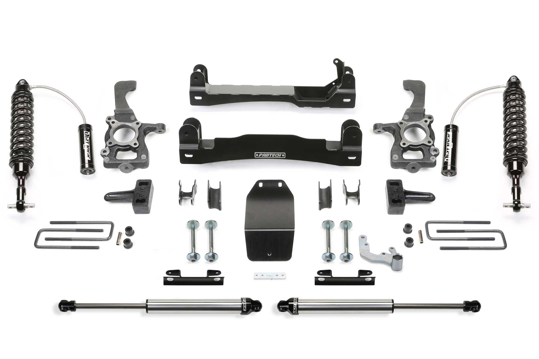 Fabtech K2196DL - 15-20 Ford F150 4WD 4in Perf Sys w/Dlss 2.5 C/O Resi & Rr Dlss