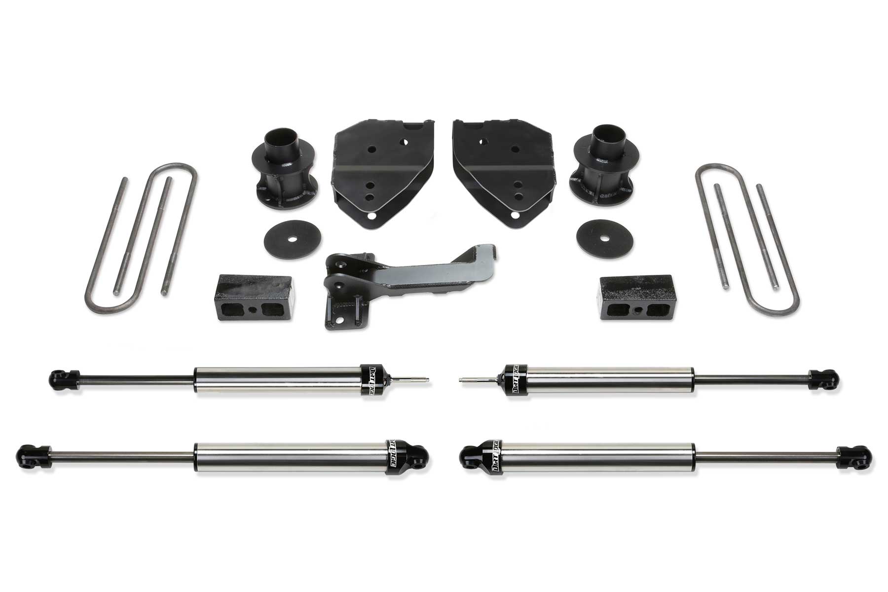 Fabtech K2213DL - 17-21 Ford F250/F350 4WD 4in Budget Sys w/Dlss Shks