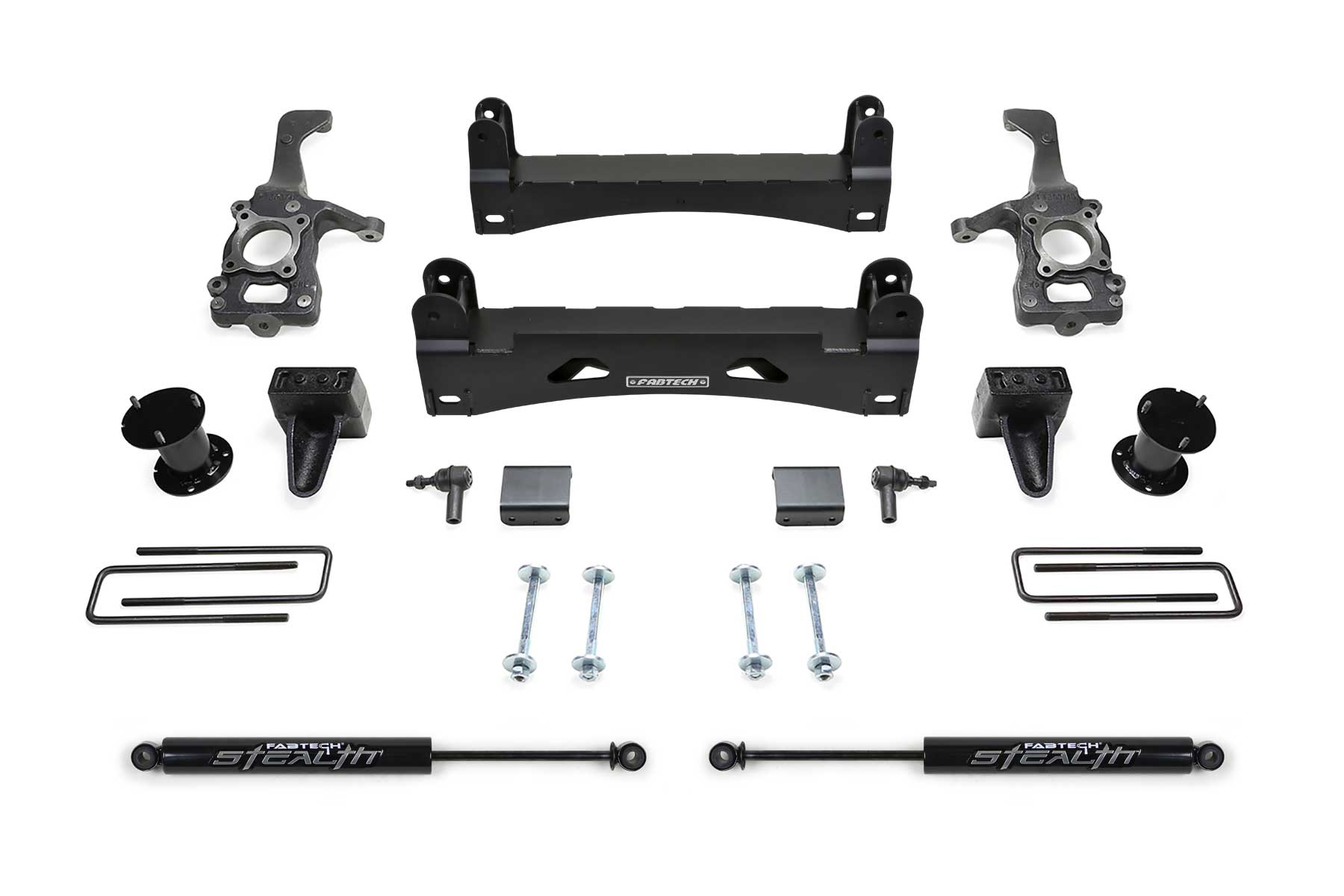 Fabtech K2247M - 15-20 Ford F150 2WD 6in Basic Sys w/Stealth