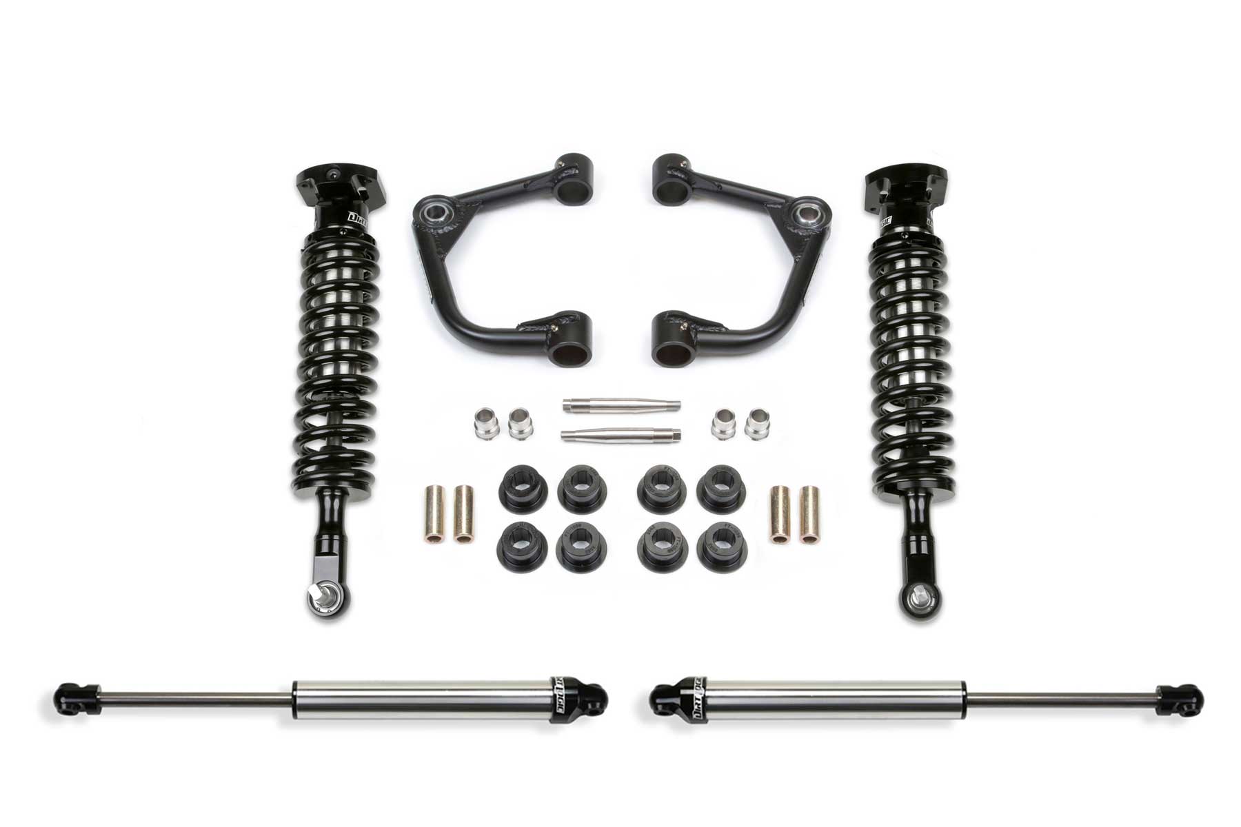 Fabtech K2260DL - 15-20 Ford F150 2WD 2in Uniball UCA Sys w/Dl 2.5 & 2.25