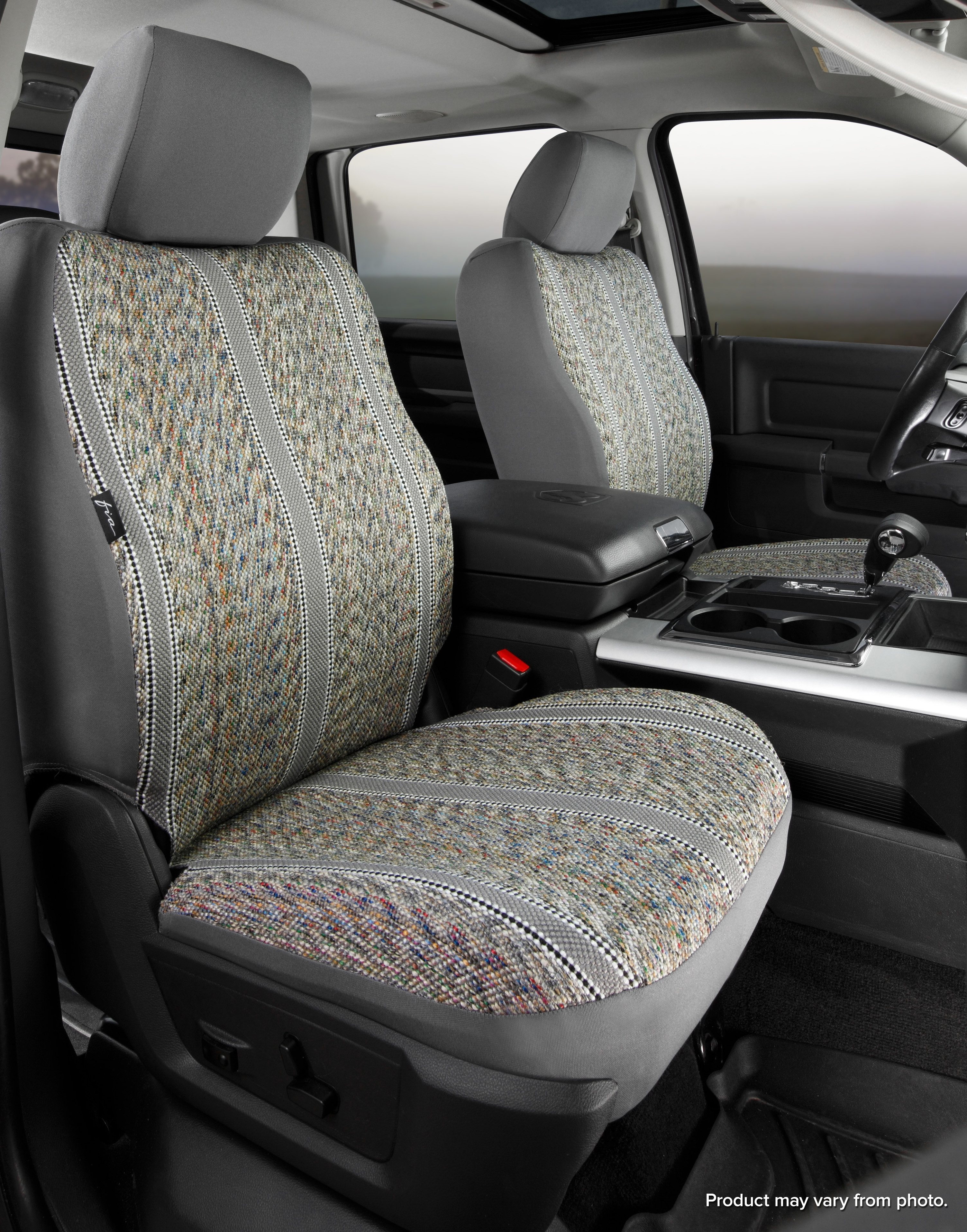 FIA TR47-71 GRAY - TR40 Series - Wrangler Saddleblanket Custom Fit Front Seat Cover - Gray