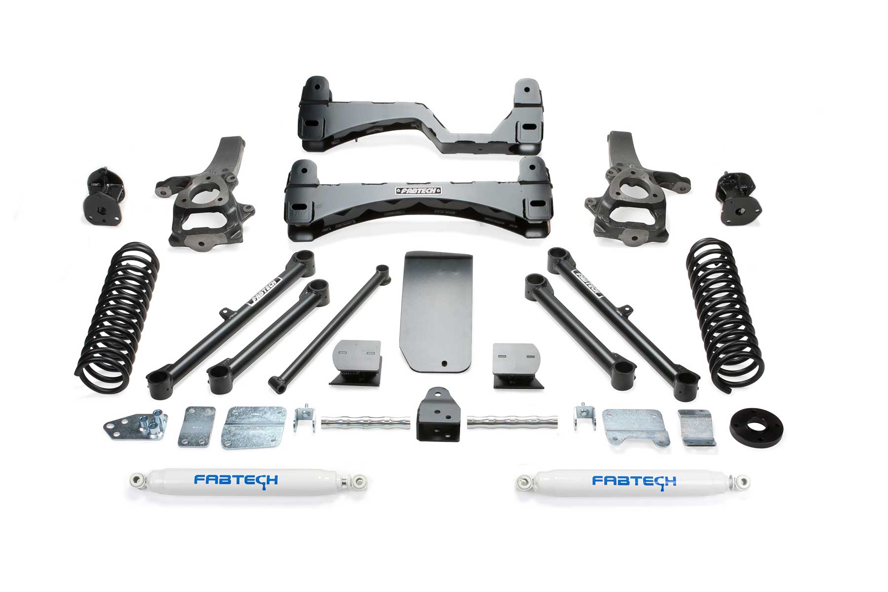 Fabtech K3055 - 13-18 Ram 1500 4WD 6in Basic Sys w/Perf Shks