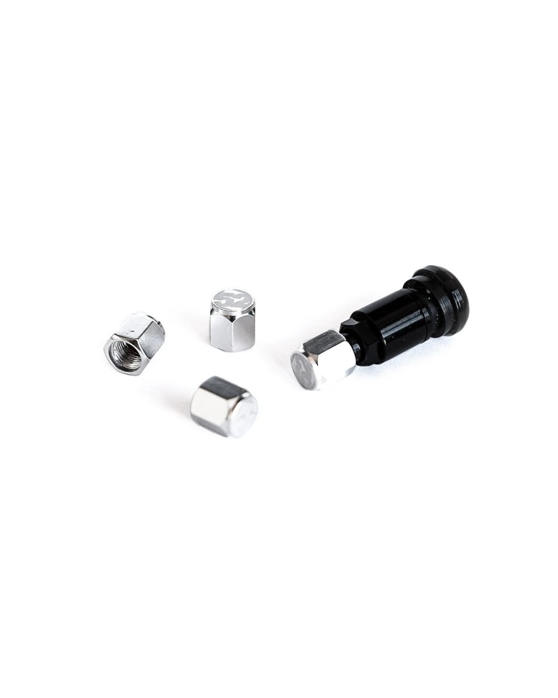 fifteen52 52-VALVE-PACK-SILVER - Valve Stem Cap Set - Silver - 4 Pieces