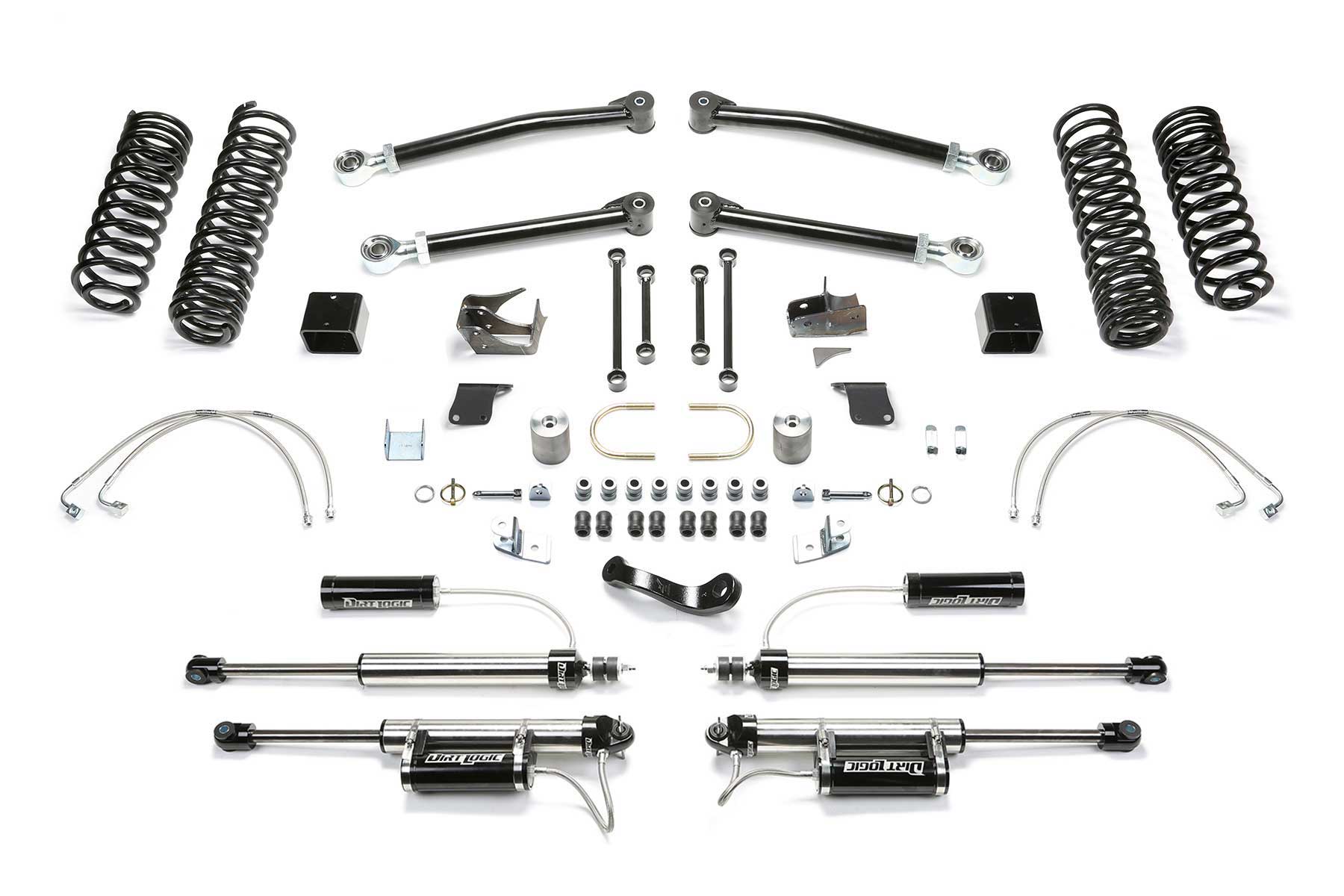 Fabtech K4071DL - 07-18 Jeep JK 4-Door 5in Trail Lt w/Dlss Resi