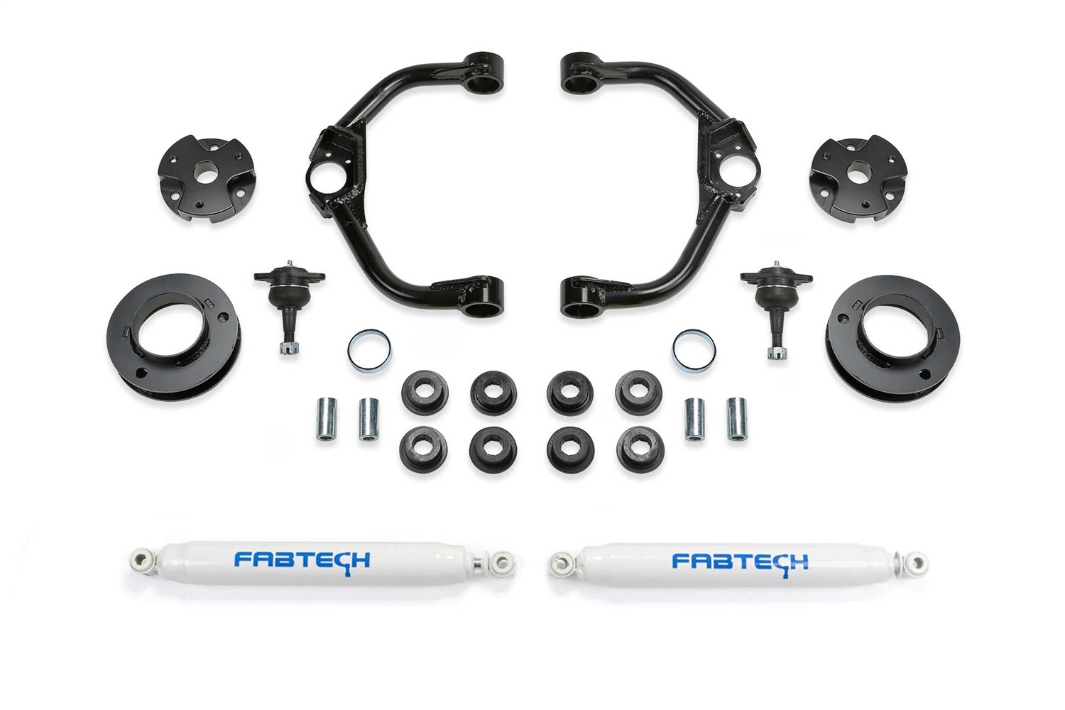 Fabtech K3167 - 19-21 Ram 1500 Non Rebel 2/4WD 3in Bj UCA Sys w/Perf Shks