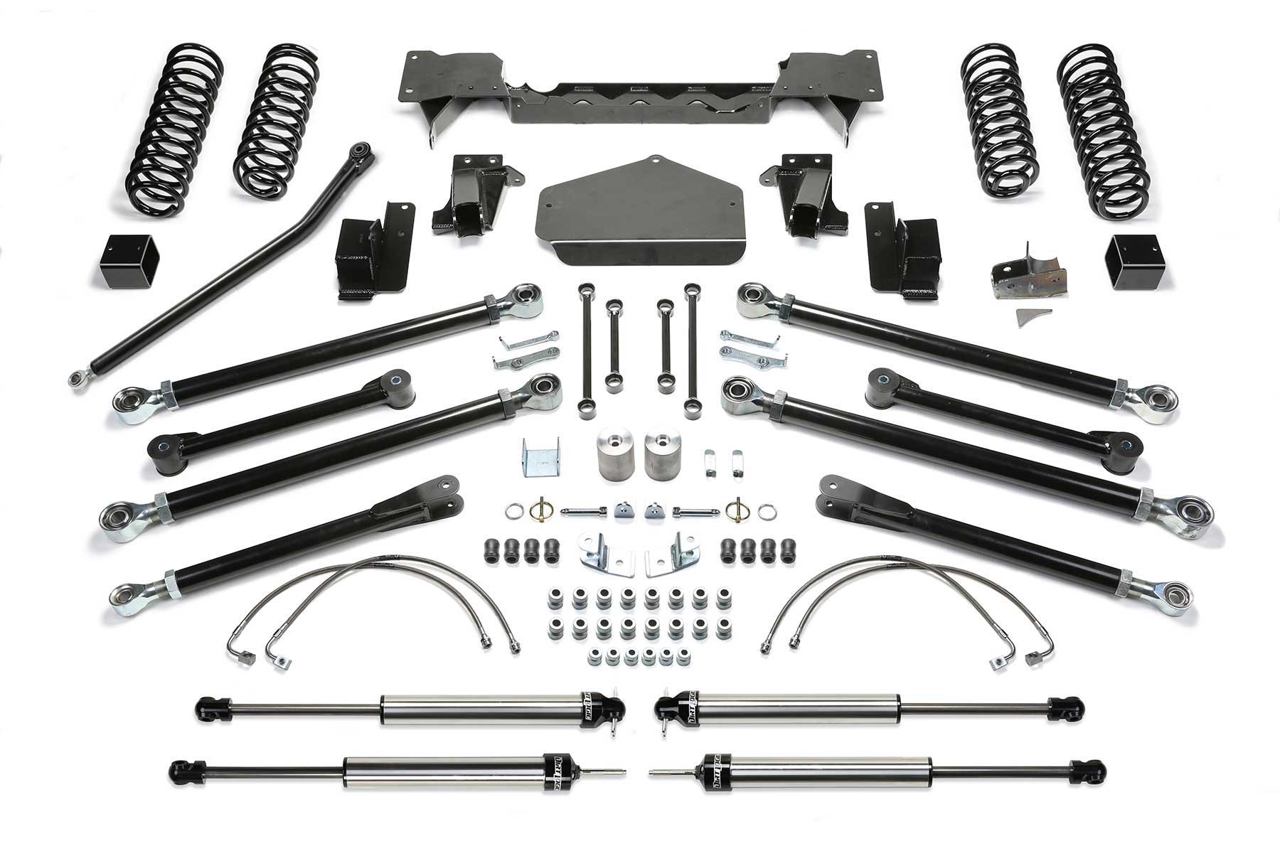 Fabtech K4058DL - 07-18 Jeep JK 4-Door 3in Crawler w/Dlss Shks