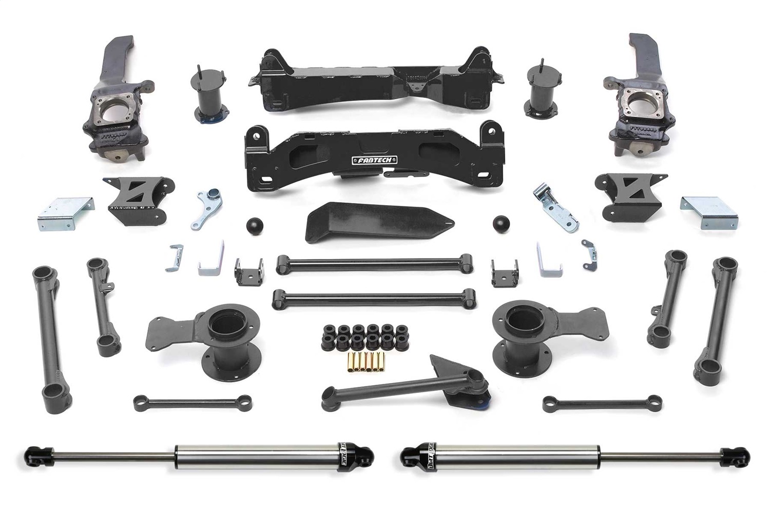 Fabtech K7024DL - 10-13 Toyota FJ 4WD 6in Basic Sys w/Rr Dlss Shks