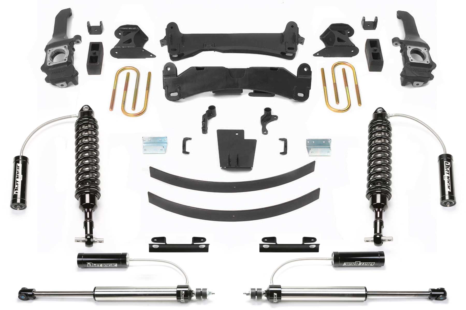 Fabtech K7049DL - 16-21 Toyota Tacoma 4/2WD 6 Lug Models Only 6in Perf Sys w/Dlss 2.5C/O Resi & Rr Dlss Resi Fabtech K7049DL - 16-21 Toyota Tacoma 4/2WD 6 Lug Models Only 6in Perf Sys w/Dlss 2.5C/O Resi & Rr Dlss Resi