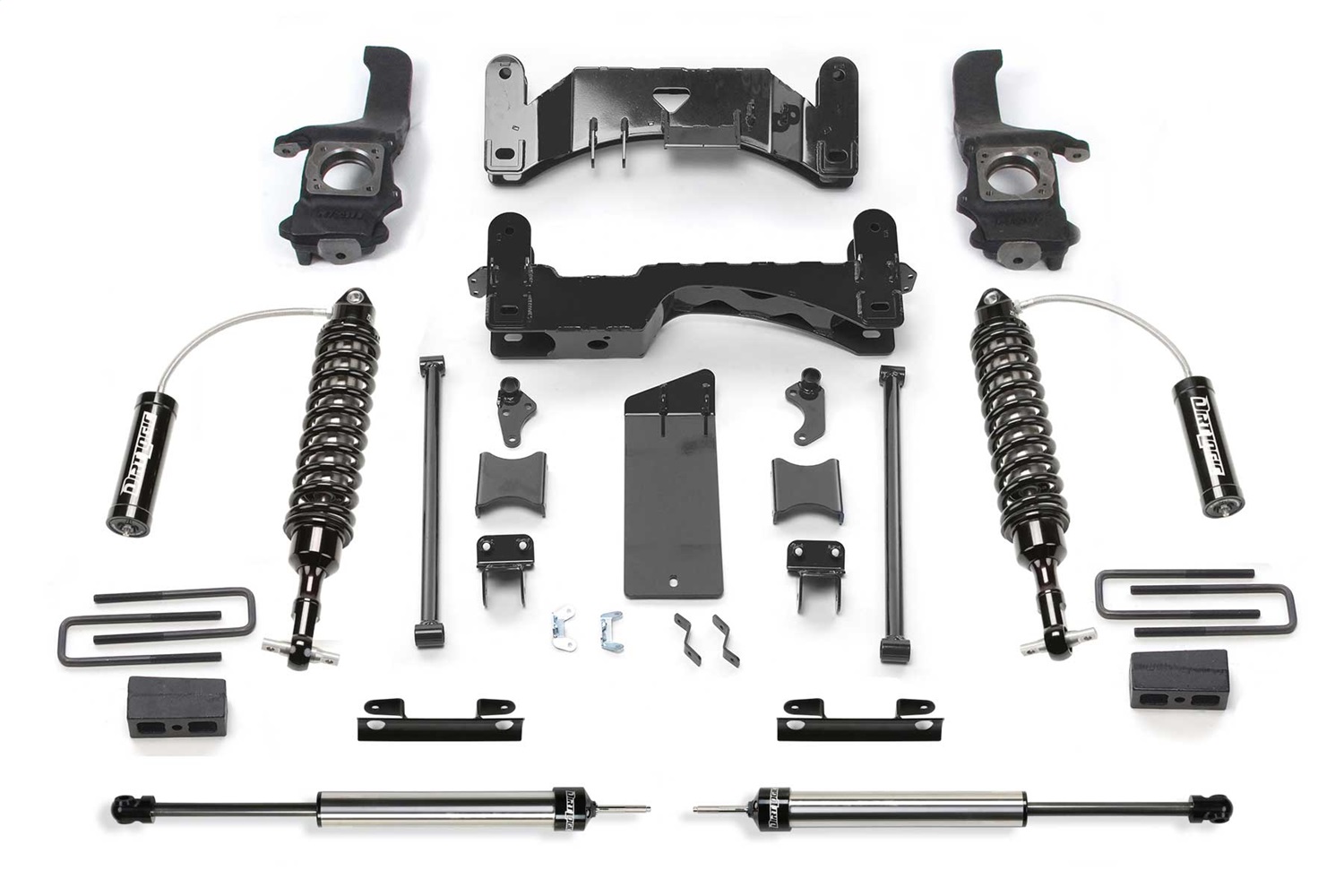 Fabtech K7046DL - 07-15 Toyota Tundra 2/4WD 6in Perf Sys w/Dlss 2.5C/O Resi & Rr Dlss