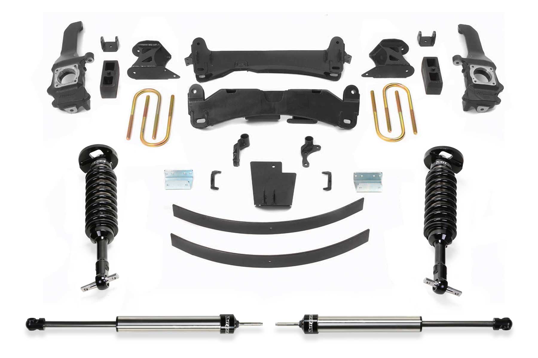 Fabtech K7048DL - 16-21 Toyota Tacoma 4/2WD 6 Lug Models Only 6in Perf Sys w/Dlss 2.5 C/Os & Rr Dlss Fabtech K7048DL - 16-21 Toyota Tacoma 4/2WD 6 Lug Models Only 6in Perf Sys w/Dlss 2.5 C/Os & Rr Dlss