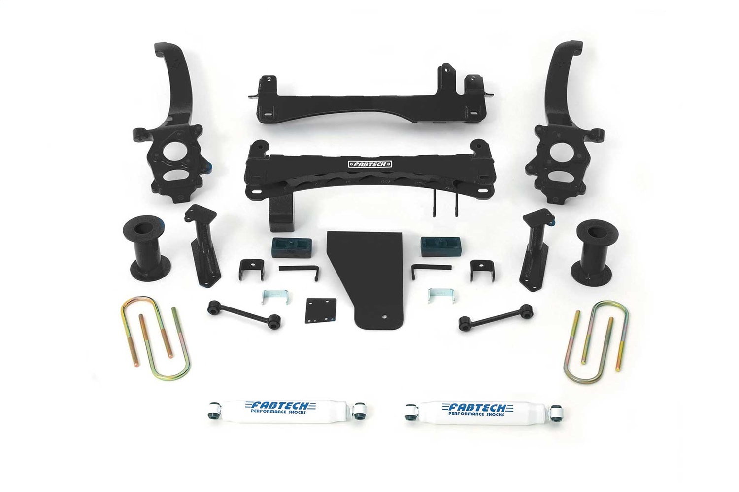 Fabtech K6012 - 18-21 Nissan Titan 4WD 6in Basic Sys w/Perf Shks