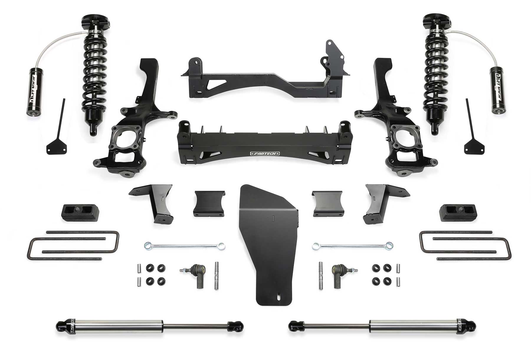 Fabtech K6010DL - 6" PERF SYS W/DL 2.5 RESI & 2.25 2016-18 NISSAN TITAN XD 4WD GAS