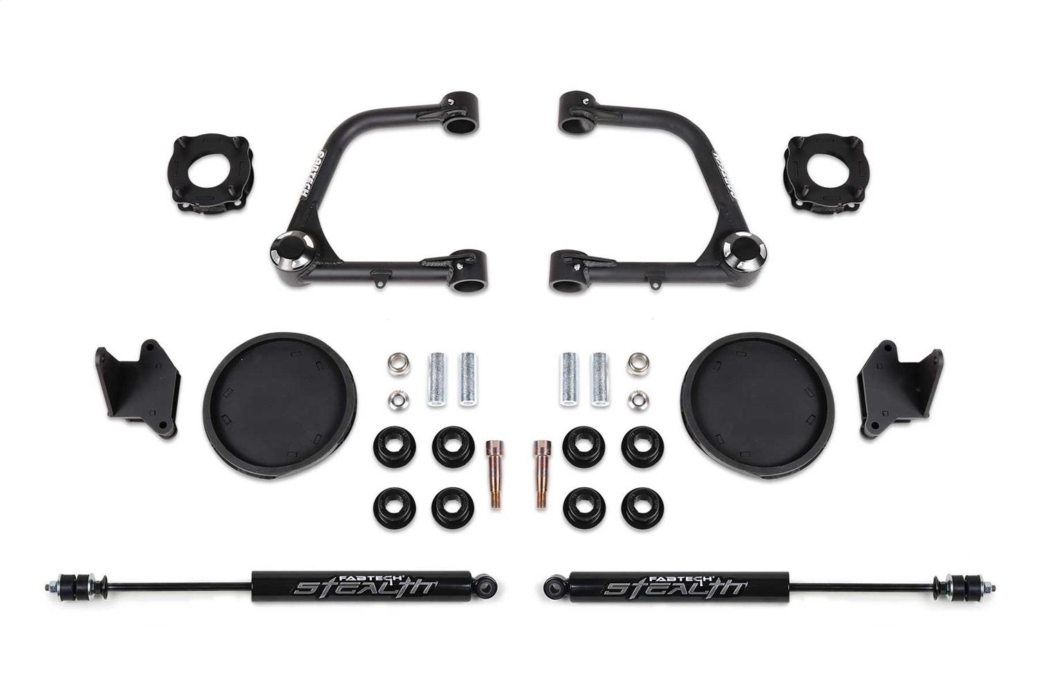 Fabtech K7086M - 3" UCA KIT W/UNIBALLS & FR SHK SPCRS & RR COIL SPACERS & RR STEALTH 2022 TUNDRA