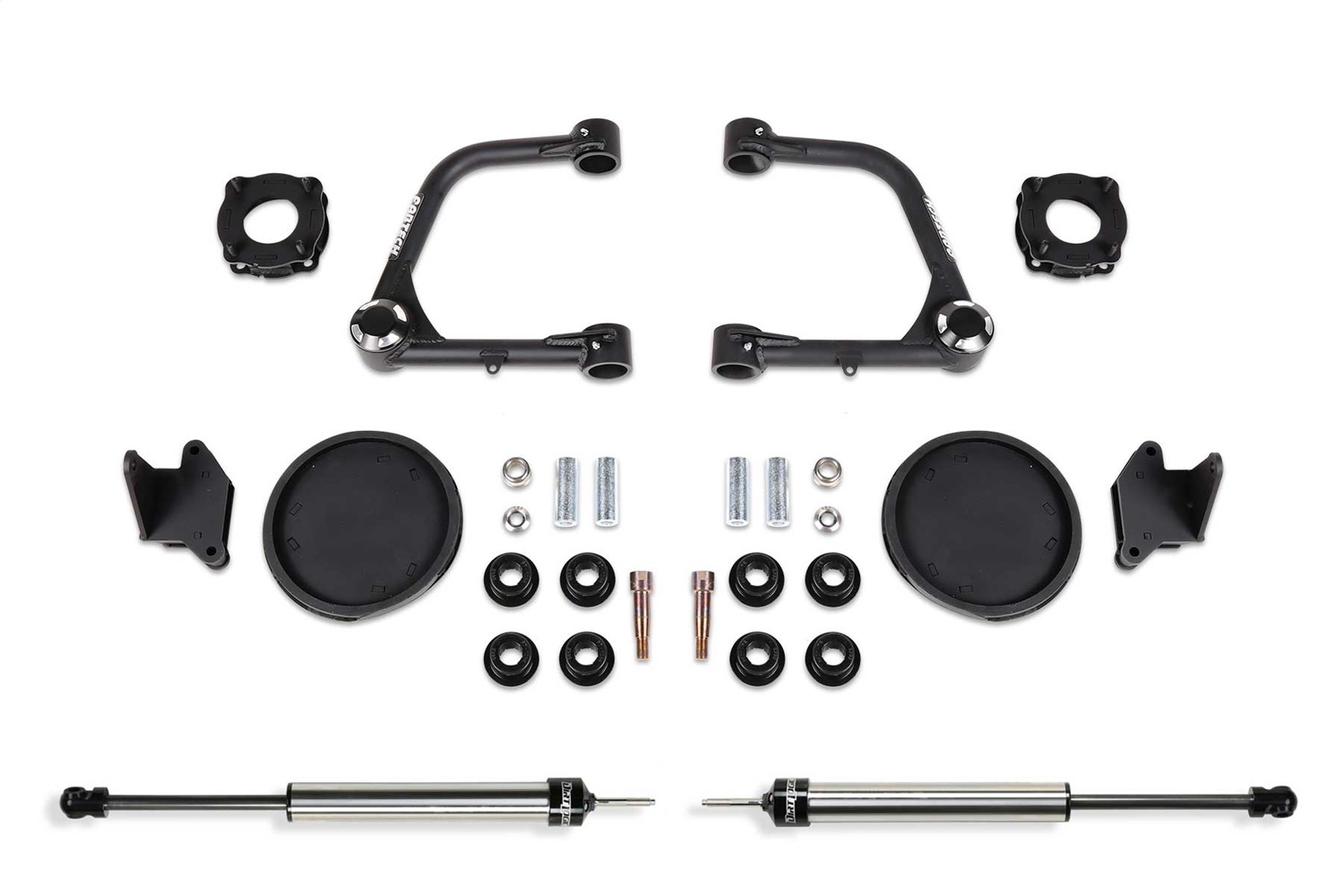 Fabtech K7086DL - 2022 Toyota Tundra 4WD 3in UCA Kit w/Uniballs / Fr Shock Spacers / Rr Coil Spacers/ Rr DLSS