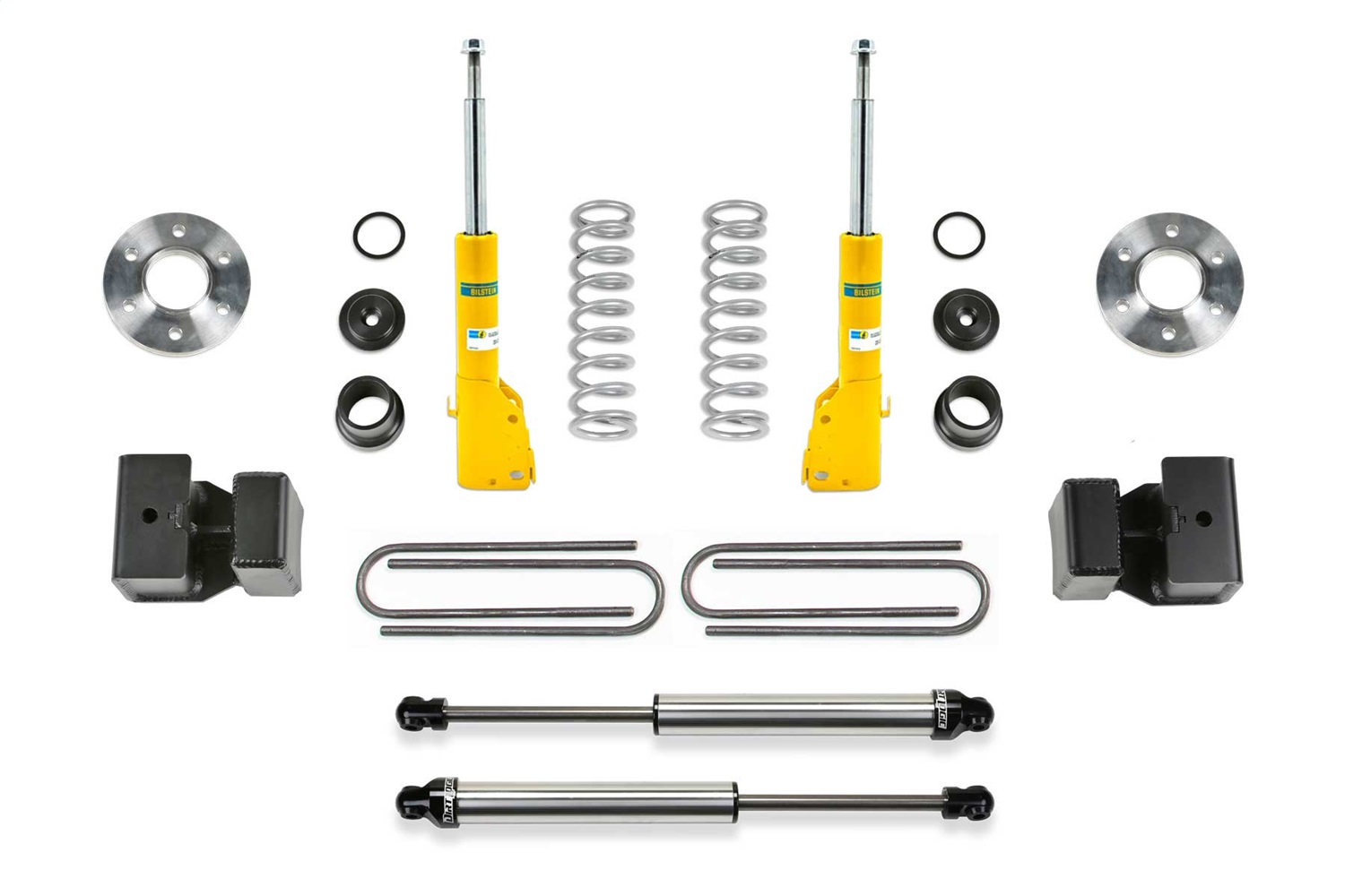 Fabtech K9008DL - 1.5 in. COIL ASSIST KIT W/ B6 BILSTEIN & 2.25 DLSS 2015-21 SPRINTER 3500 4WD