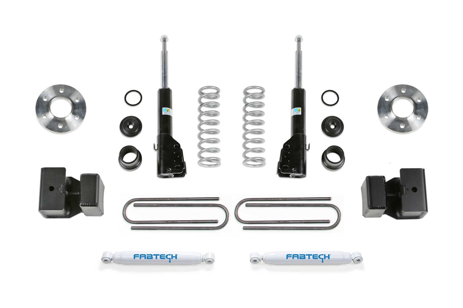Fabtech K9007 - 1.5 in. COIL ASSIST KIT W/ B4 BILSTEIN & PERF SHOCKS 2015-21 SPRINTER 3500 4WD