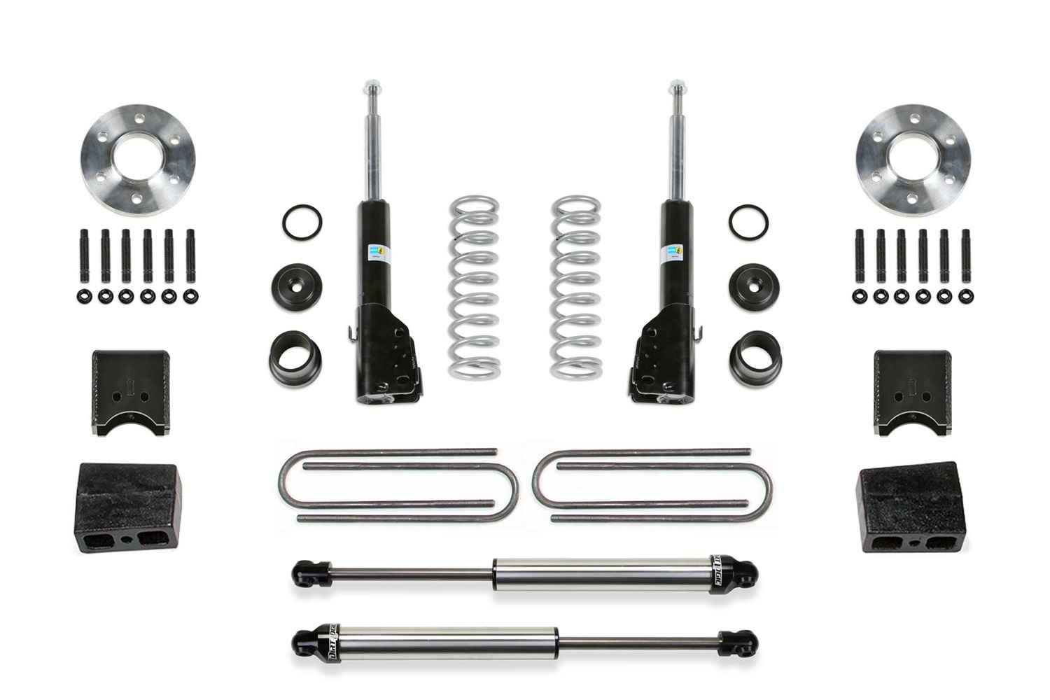 Fabtech K9000DL - 1.5 in. COIL ASSIST KIT W/ B4 BILSTEIN & 2.25 DLSS 2015-21 SPRINTER 2500 4WD
