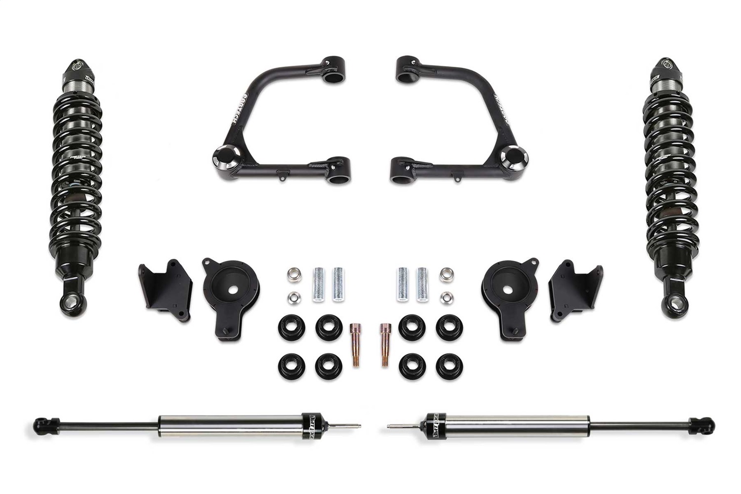 Fabtech K7090DL - 2022 Tundra 4WD 3in UCA Kit w/Uniballs / DLSS 2.5 COs / Rr DLSS Shocks / Rr Air Bag Spacers