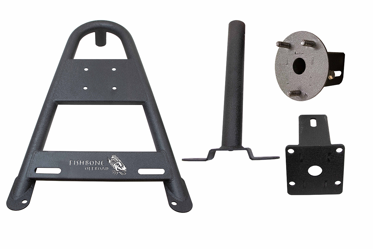 Fishbone Offroad FB21213 - Jeep Gladiator In-Bed Tire Carrier For 20-Current Gladiator JT  Offroad