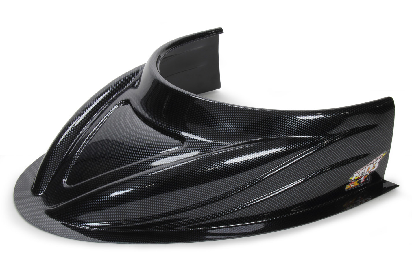 FiveStar 040-4113-CF - MD3 Hood Scoop 5in Tall Flat Carbon Fiber Look